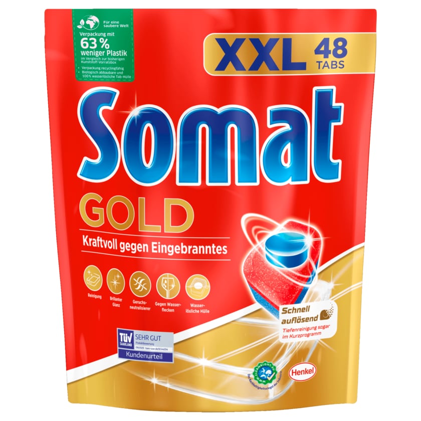 Somat Gold Spülmaschinentabs XXL 921,6g, 48 Tabs